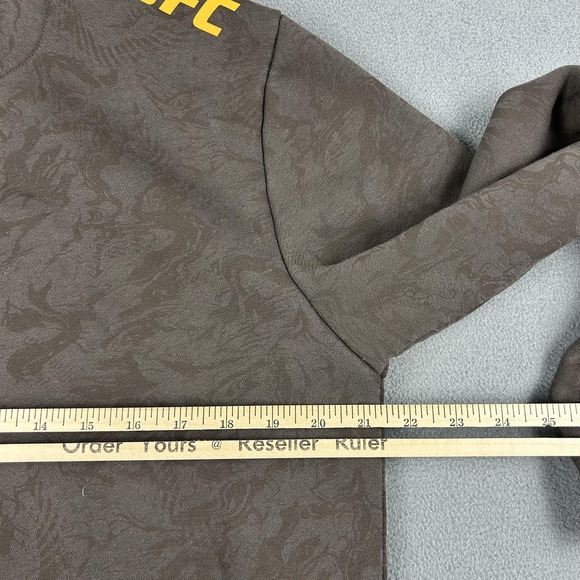UFC Hoodie Mens Medium Brown Venum Pullover Sweatshirt MMA Mixed Martial Arts - Picture 8 of 9